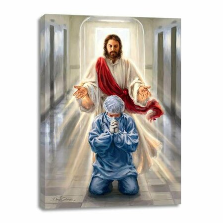 ESCENOGRAFIA 18 x 24 in. Merciful Jesus-Bless Our Health Care Workers Frameless Canvas Art ES3322400